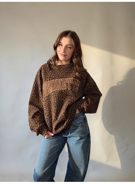 "Brunette" Boyfriend's Crew| Leopard