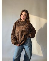 "Brunette" Boyfriend's Crew| Leopard