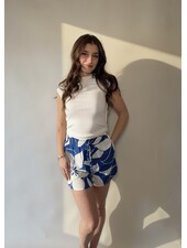 Azure Floral Shorts