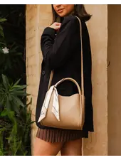 Louenhide Steffie Mini Tote Bag | Biscuit