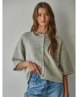 Tobi Knit Cardigan Top | Heather Grey
