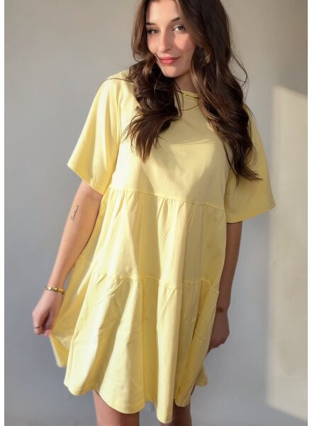 Tiered T-Shirt Dress | Lemon