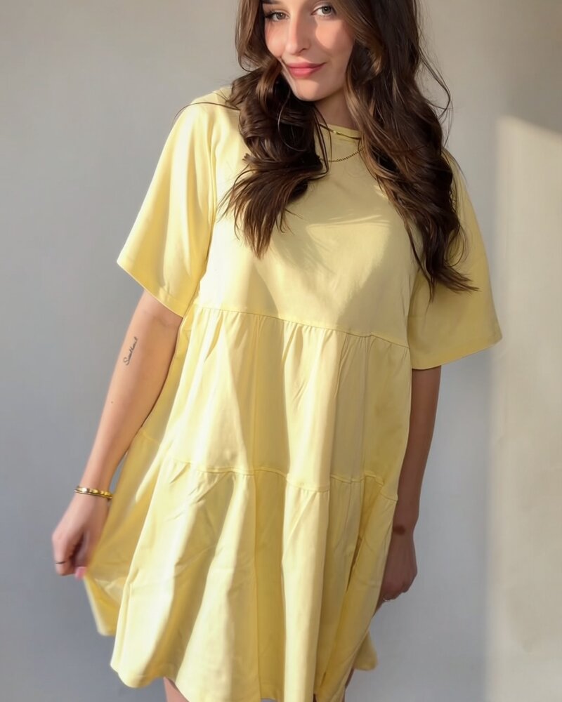 Tiered T-Shirt Dress | Lemon
