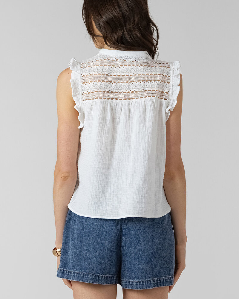 Hailey Lace Blouse | White