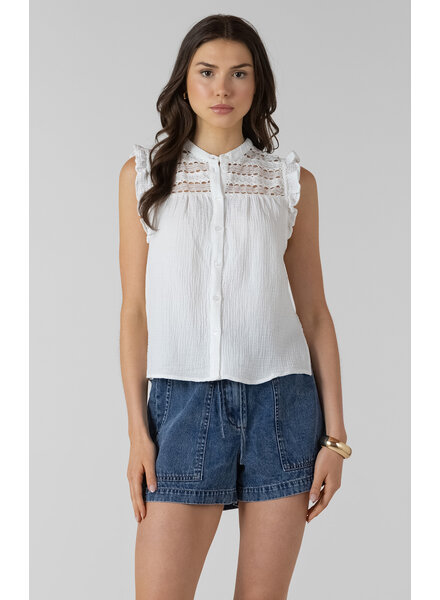 Hailey Lace Blouse | White