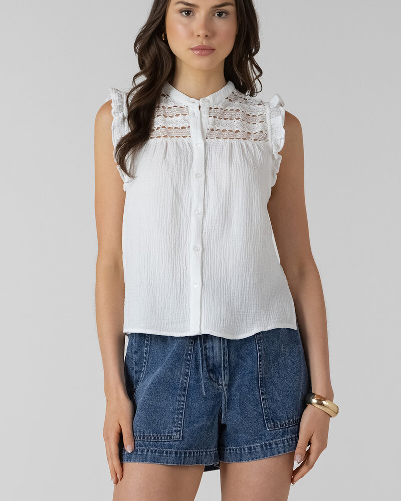 Hailey Lace Blouse | White