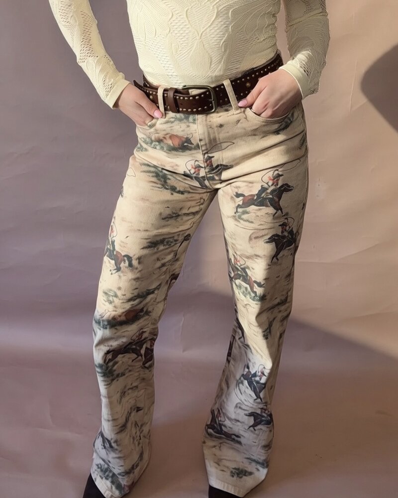 Cowboy Wide Leg Jeans
