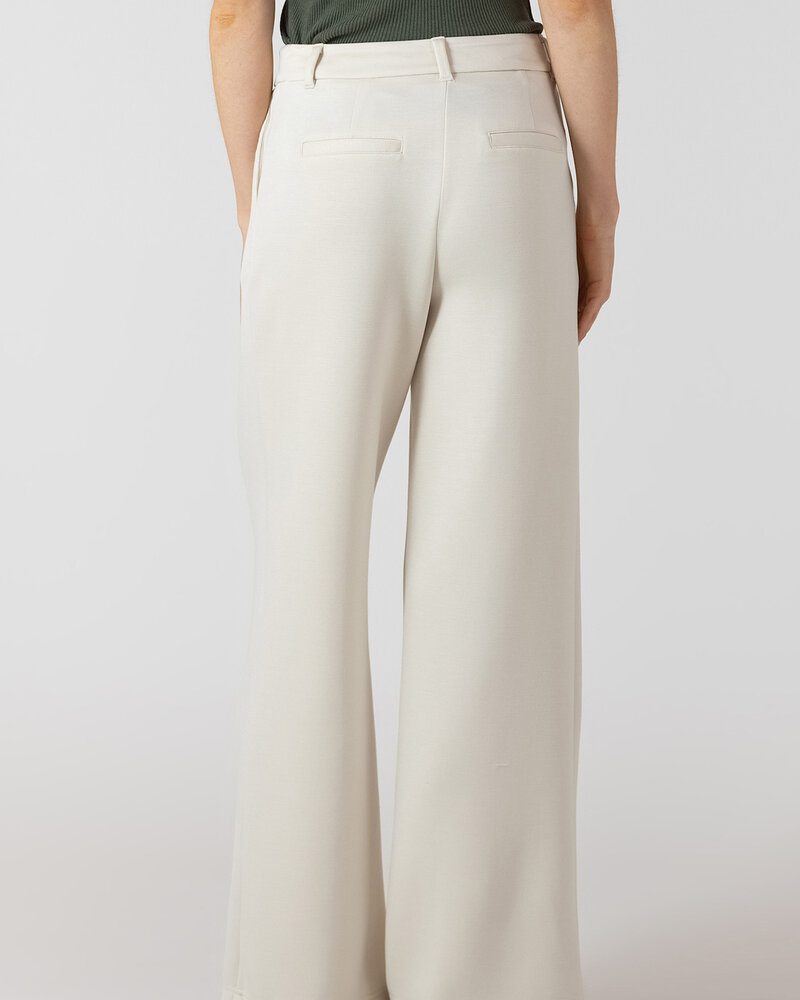 Scuba Knit Trouser | Pearl
