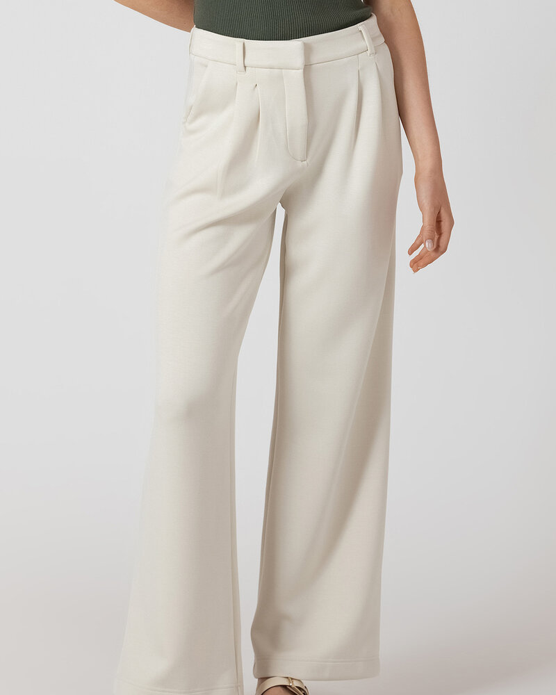 Scuba Knit Trouser | Pearl