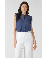 Hailey Lace Blouse | Blue