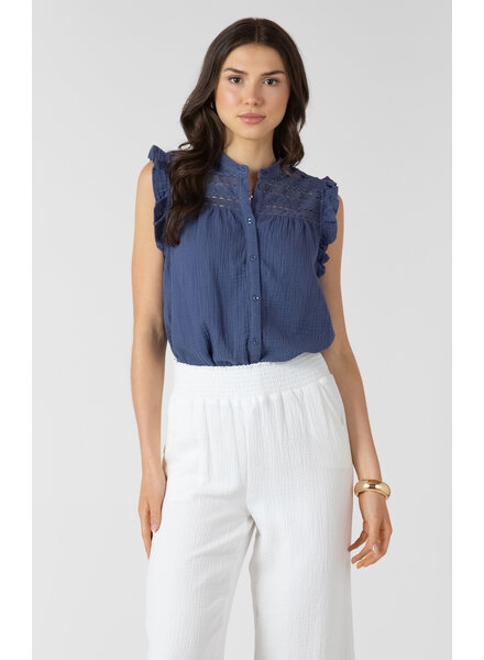 Hailey Lace Blouse | Blue