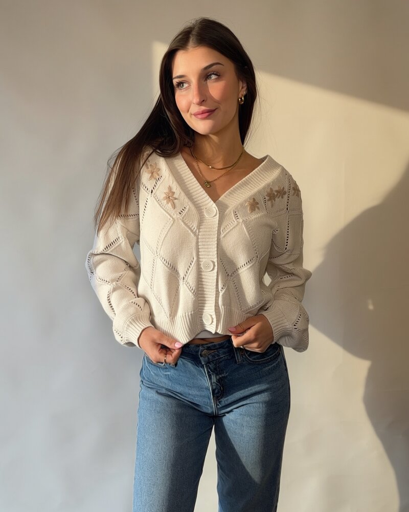 Isla Embroidered Cardigan