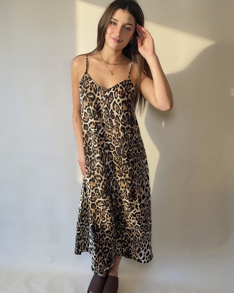 Vero Moda Josie Singlet Dress | Leopard