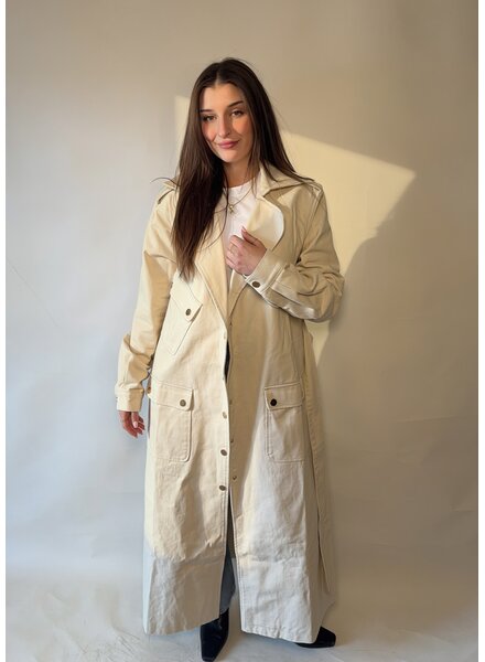Carmen Gold Button Trench
