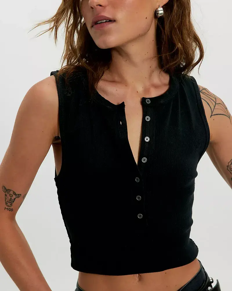 Free People Jamie Henley Tank | Black