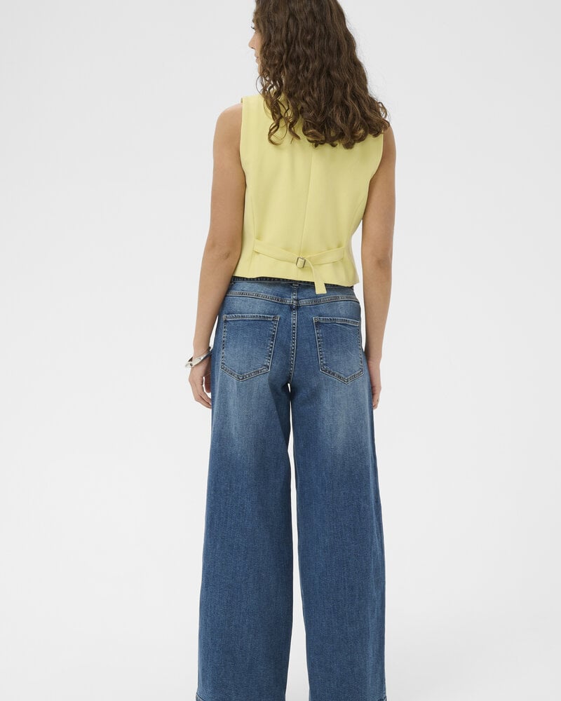 Unalina Clara Waistcoat | Lemon