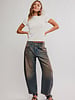 Free People Good Luck Mid-Rise Barrel Jeans | Lost In Desert