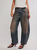 Free People Good Luck Mid-Rise Barrel Jeans | Lost In Desert