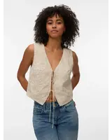 Vero Moda Lucy Embroidered Tie Vest