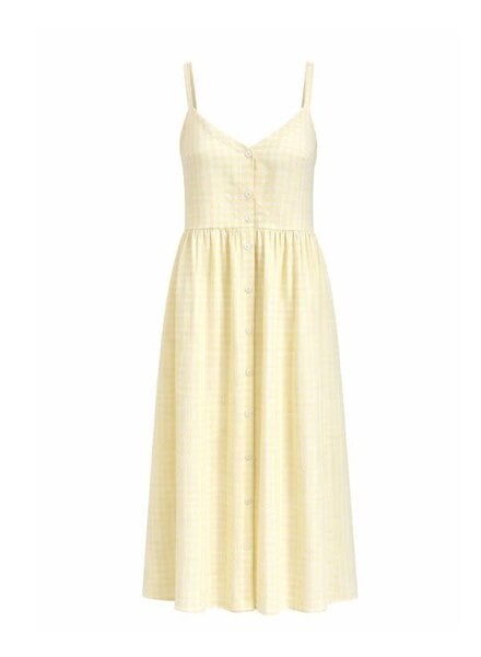 Estelle Dress Gingham | Yellow