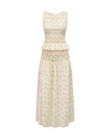 Pimisi Ruched Skirt Set | Yellow