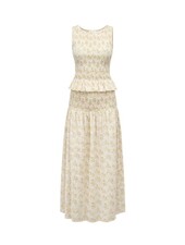 Pimisi Ruched Skirt Set | Yellow