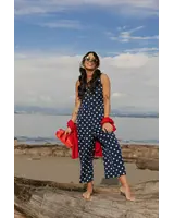 Smash + Tess Lucy Polka Dot Romper | Navy