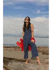 Smash + Tess Lucy Polka Dot Romper | Navy