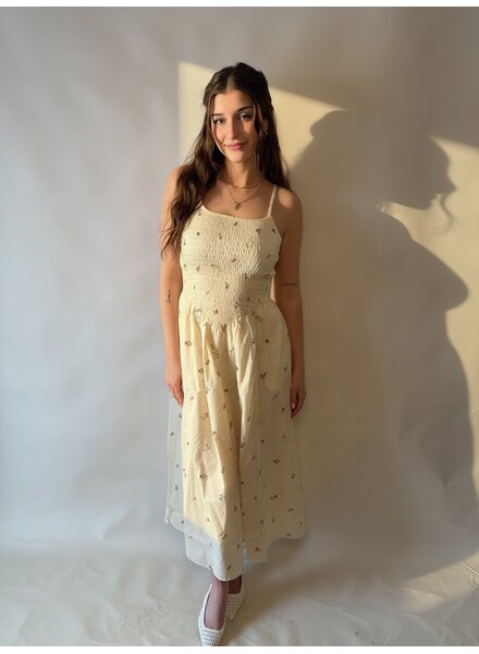 Skylar Smocked Midi Dress