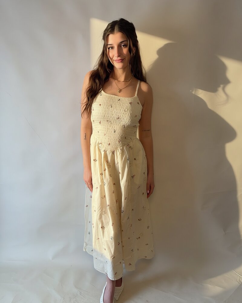 Skylar Smocked Midi Dress