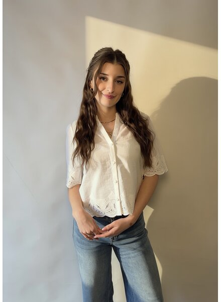 Caroline Eyelet Blouse