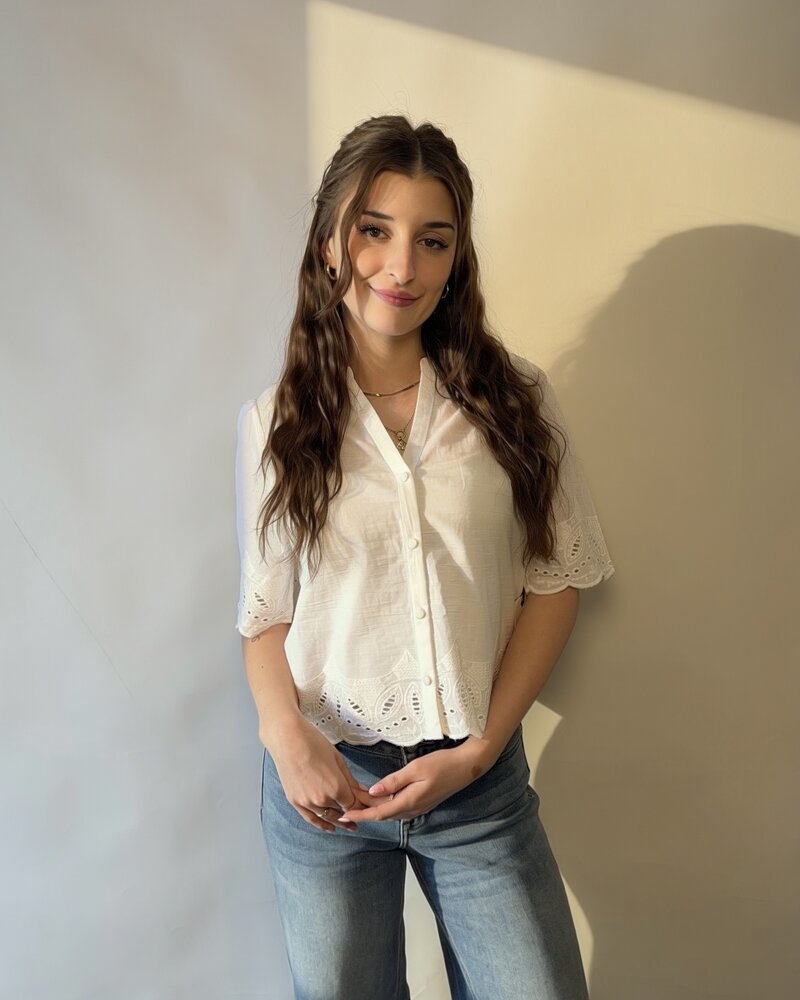 Caroline Eyelet Blouse