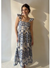 Anna Embroidered Cut Out Dress