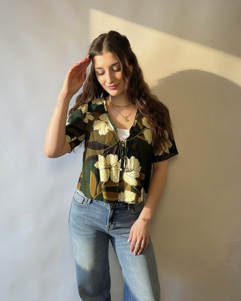 Palm Blossom Blouse