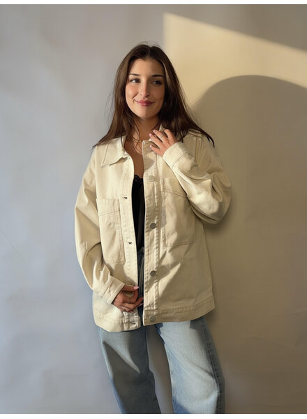 Torrie Denim Jacket | Cream