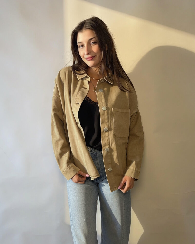 Khaki Denim Jacket