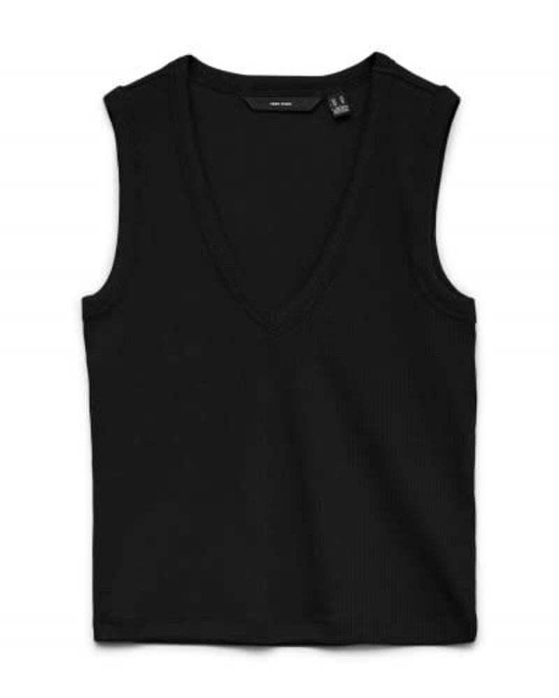 Vero Moda Chloe Short Deep V-neck Tank | Black