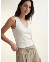 Vero Moda Chloe Short Deep V-neck Tank | White