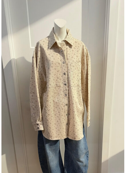 'Shania' Denim Jacket | Pink Floral