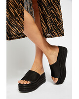 Free People Harbor Flatform Sandal | Black