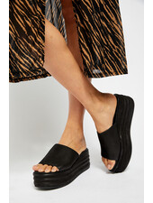 Free People Harbor Flatform Sandal | Black