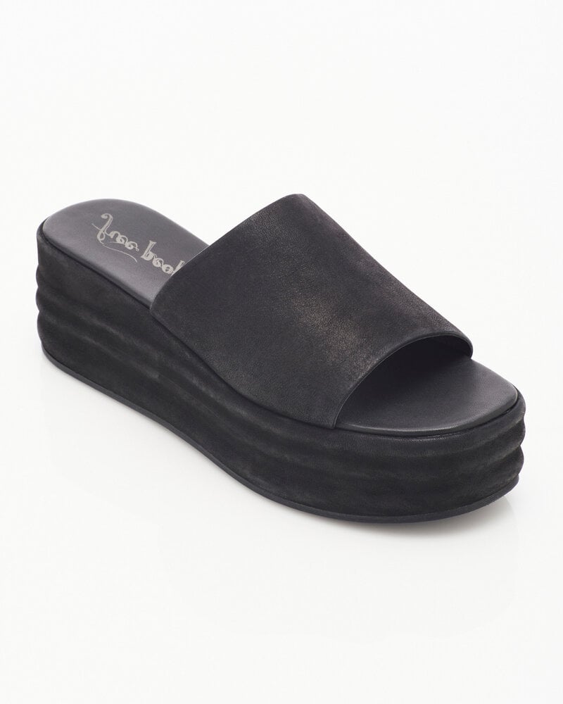 Free People Harbor Flatform Sandal | Black