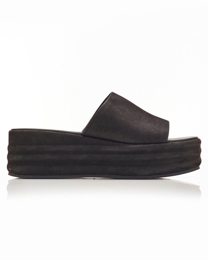 Free People Harbor Flatform Sandal | Black
