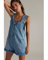 Free People Jude Shortalls | Light Indigo