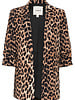 Shirley Printed Blazer | Dark Leopard