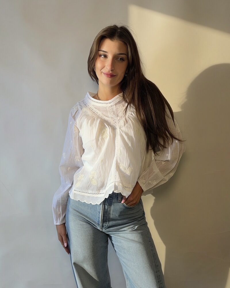Madeline Embroidered Blouse
