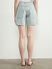Vintage Washed Denim Shorts | Blue Stripe