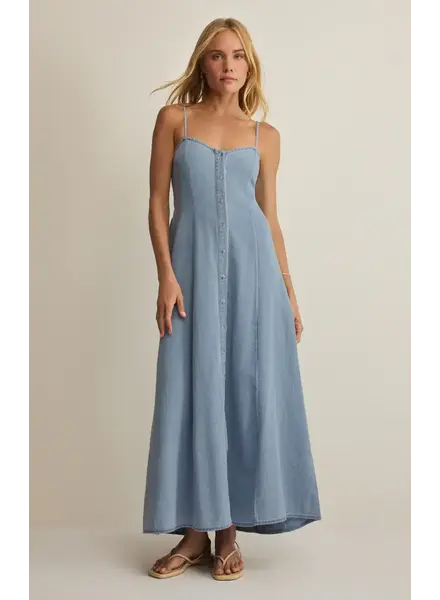 Z Supply Angel Eyes Chambray Midi Dress