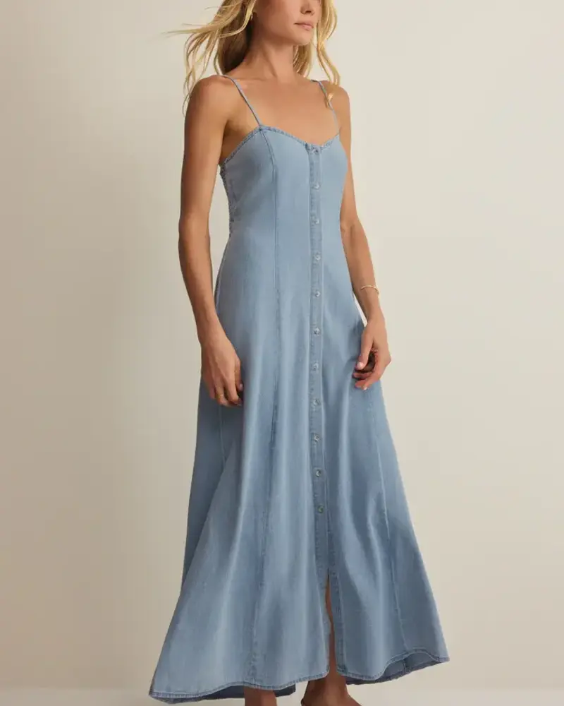 Z Supply Angel Eyes Chambray Midi Dress