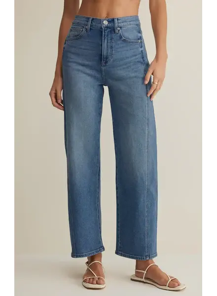 Z Supply Luna High Rise Bowed Denim Jean